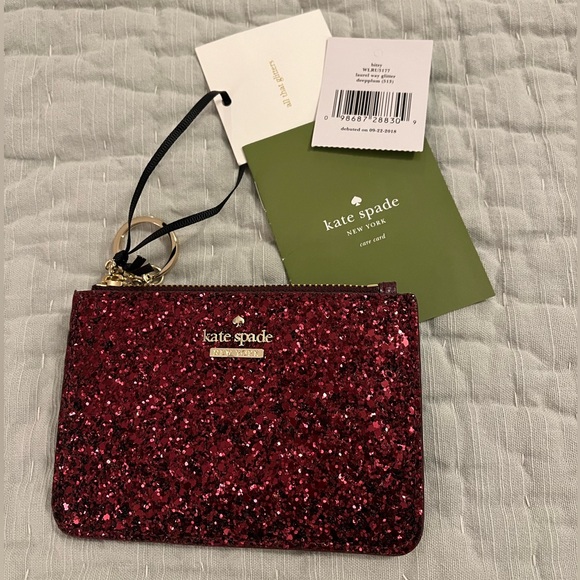 Kate Spade Plum Glitter Bitsy Cardholder - Picture 4 of 5